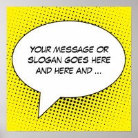 Speech Bubble Your Message Template