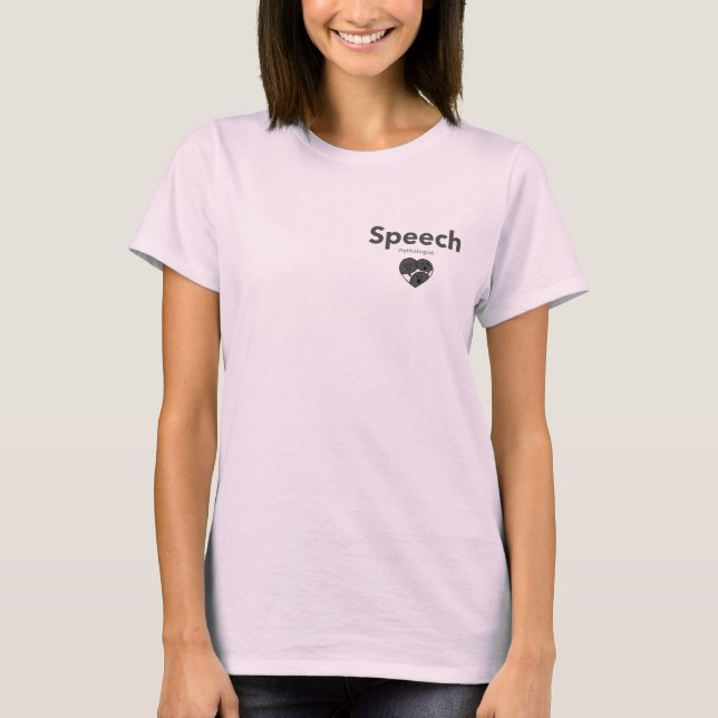 Speech Comversation heart  T-Shirt (Front)