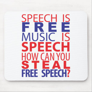 Speech Is Free Mousepad