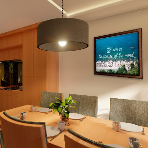 Speech is the picture of the mind proverb poster