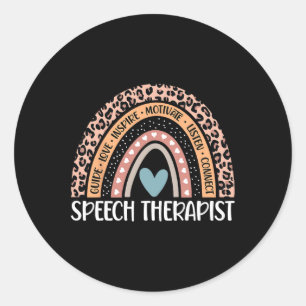 Speech Language Pathologist 100th Day Of School Sl Classic Round Sticker