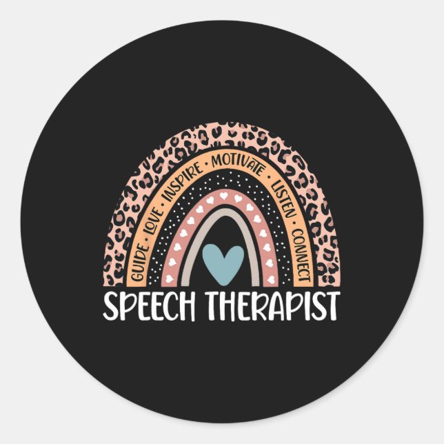 Speech Language Pathologist 100th Day Of School Sl Classic Round Sticker (Front)