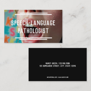 Speech Language Pathologist Business Card