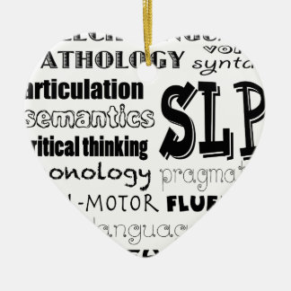 Speech Language Pathologist Ceramic Tree Decoration