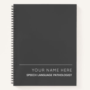 Speech Language Pathologist Custom Spiral Notebook