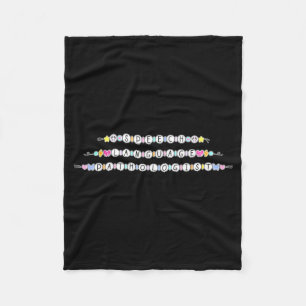 Speech language pathologist friendship bracelet sl fleece blanket
