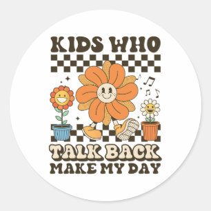 Speech Language Pathologist Kids Who Talk Byck Mak Classic Round Sticker