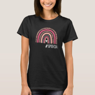 Speech Language Pathologist Rainbow Speech Therapy T-Shirt