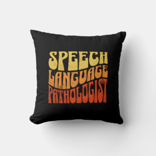 Speech Language Pathologist Retro Vintage Cushion