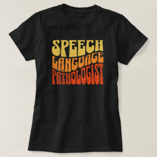 Speech Language Pathologist Retro Vintage T-Shirt