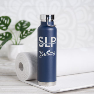 Speech Language Pathologist SLP Custom Water Bottle