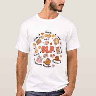 Speech Language Pathologist Slp Fall Thanksgiving  T-Shirt