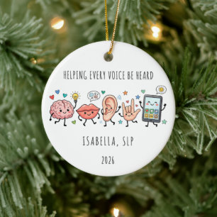 Speech Language Pathologist SLP Ornament