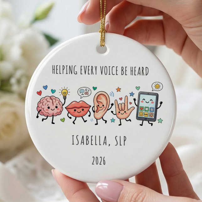 Speech Language Pathologist SLP Ornament (Creator Uploaded)