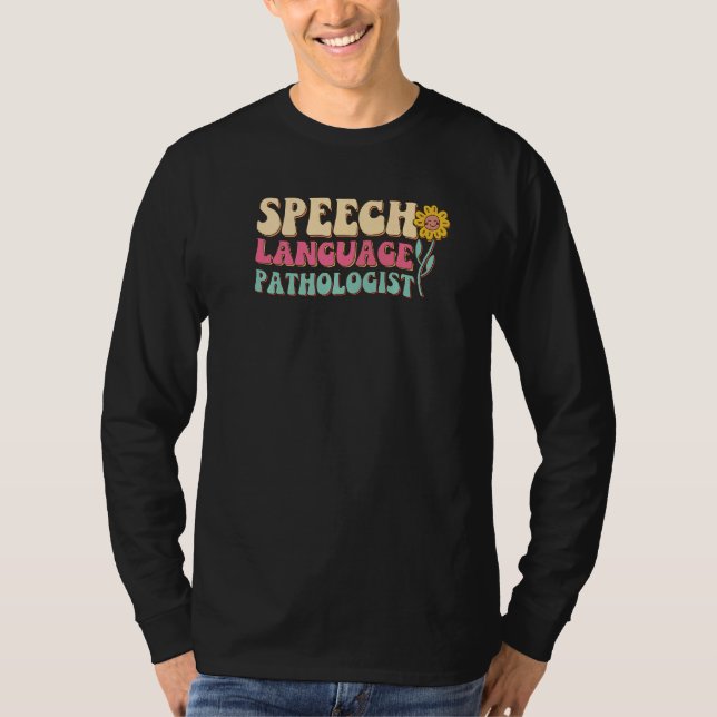 Speech Language Pathologist Slp Speech Therapy Pat T-Shirt (Front)