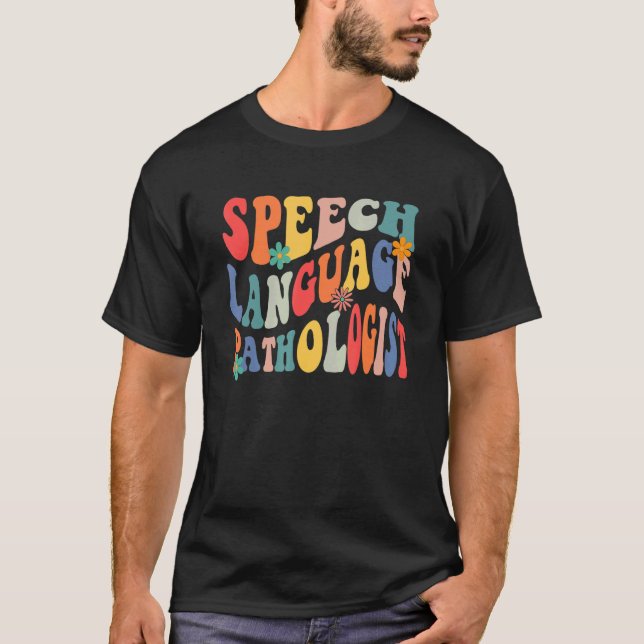 Speech Language Pathologist SLP Speech Therapy Pat T-Shirt (Front)