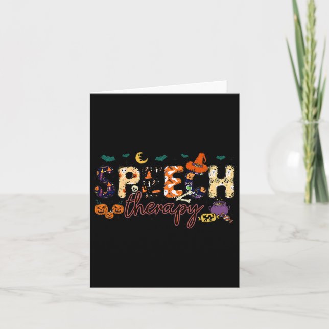 Speech Language Pathologist Speech Therapist Hallo Card (Front)