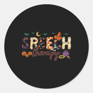 Speech Language Pathologist Speech Therapist Hallo Classic Round Sticker