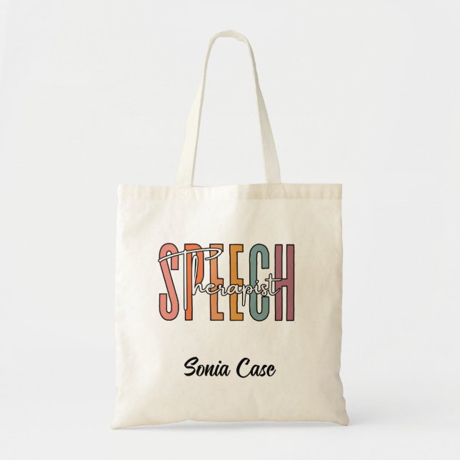 Speech Language Pathologist Speech Therapist  Tote Bag (Front)