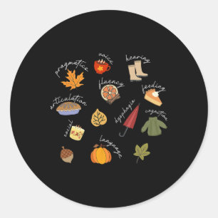 Speech Language Pathologist Speech Therapy Slp Fal Classic Round Sticker