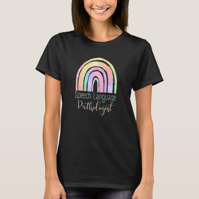 Speech Language Pathologist Therapy SLP Tye Dye Bo T-Shirt (Front)