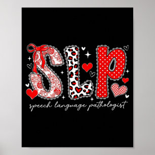 Speech language pathologist valentines day slp poster