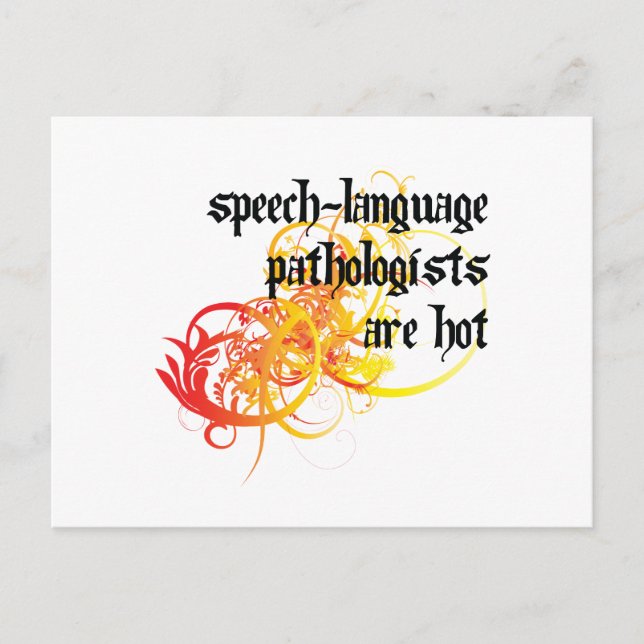 Speech-Language Pathologists Are Hot Postcard (Front)