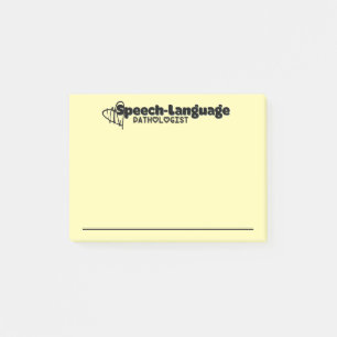Speech Language Pathologist's Post-it Notes