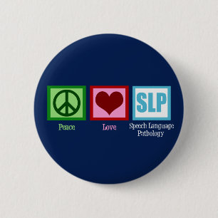 Speech Language Pathology 6 Cm Round Badge
