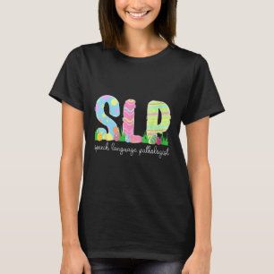 Speech Language Pathology Slp Easter Speech Therap T-Shirt