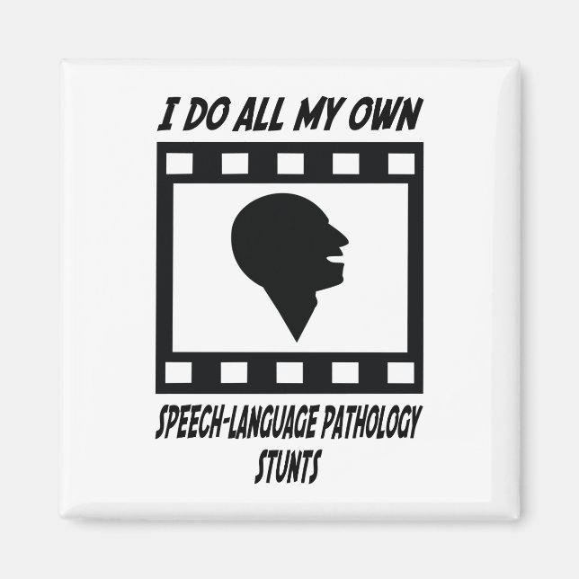 Speech Language Pathology Stunts Magnet (Front)