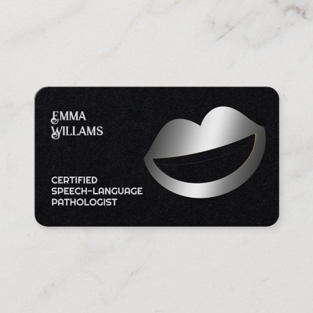 Speech Language Therapist Business Card (Front)