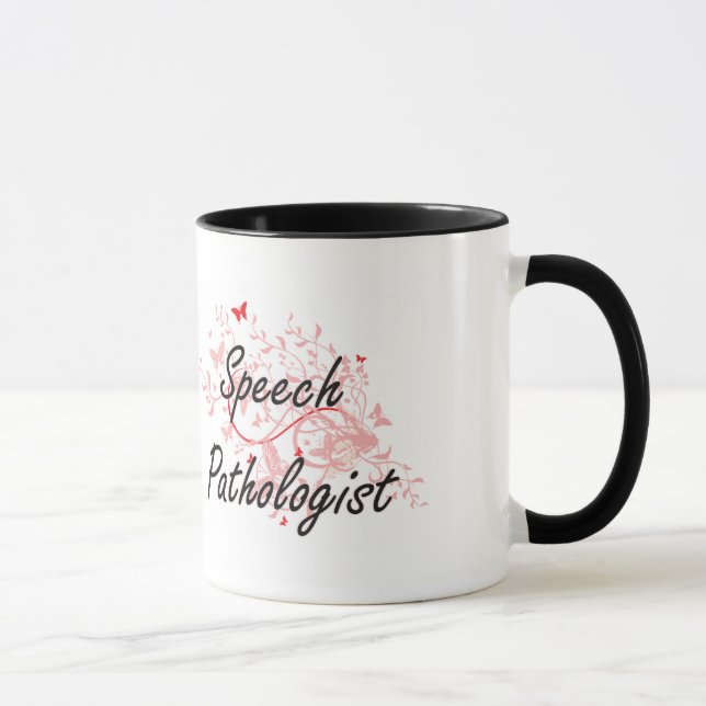 Speech Pathologist Artistic Job Design with Butter Mug (Right)