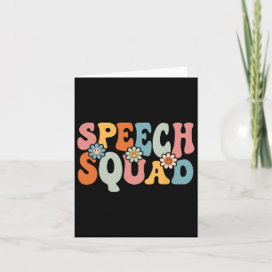 Speech Squad Fun Byck To School Teachers Students  Card