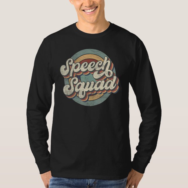 Speech Squad Speech Therapy Crew Hello Back To Sch T-Shirt (Front)