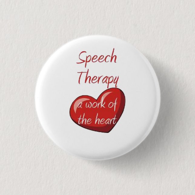 Speech Therapist 3 Cm Round Badge (Front)