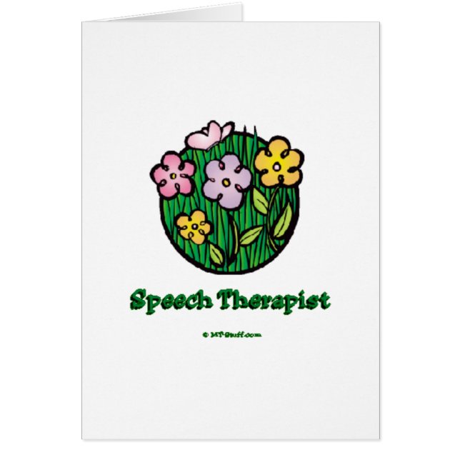Speech Therapist Blooms (Front)