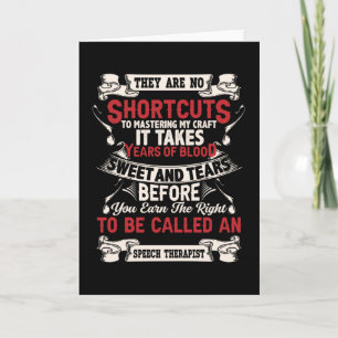 Speech Therapist Card