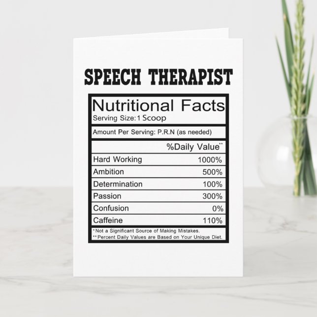 Speech Therapist Card (Front)