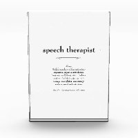 Speech Therapist Definition Thank You Gift