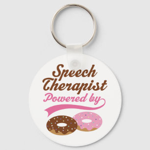 Speech Therapist Funny Gift Key Ring