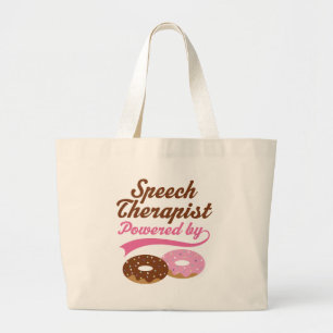 Speech Therapist Funny Gift Large Tote Bag