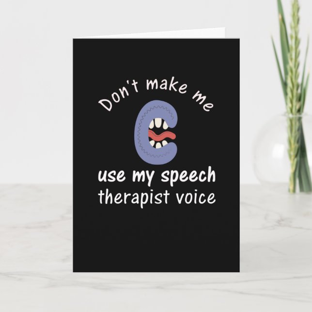 Speech Therapist Gift Card (Front)
