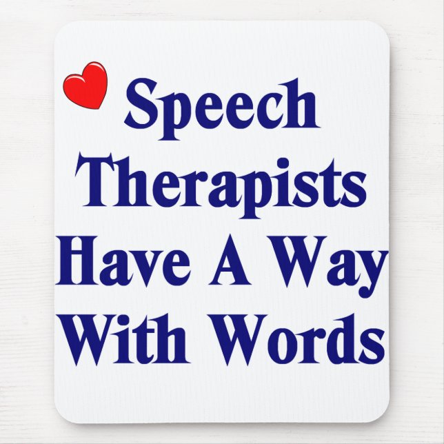 Speech Therapist Mouse Pad (Front)