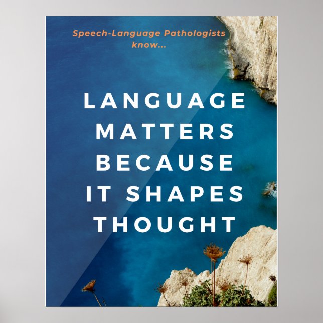 Speech Therapist Office Poster (Front)