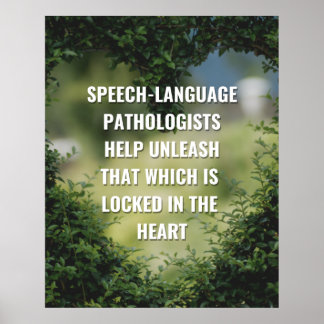 Speech Therapist (SLP) Office Poster