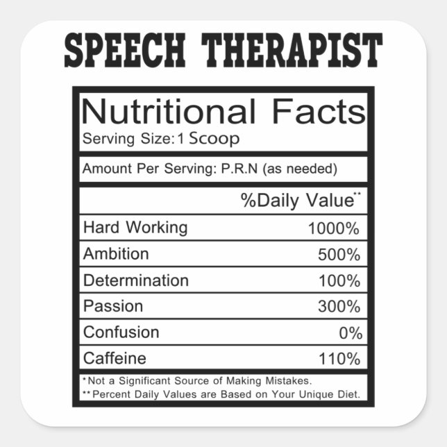 Speech Therapist Square Sticker (Front)