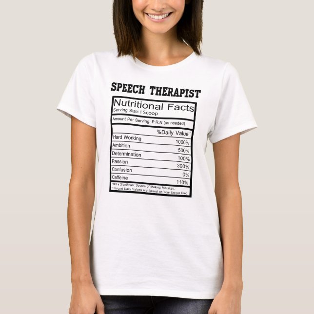 Speech Therapist T-Shirt (Front)