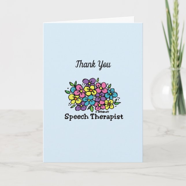 Speech Therapist Thank You (Front)