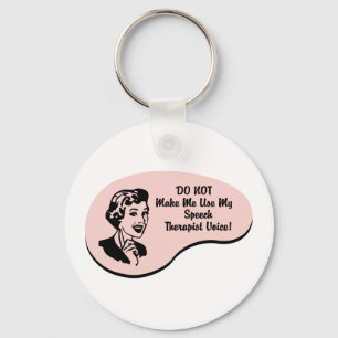 Speech Therapist Voice Key Ring